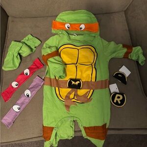 Green Ninja Turtle baby  Costume
